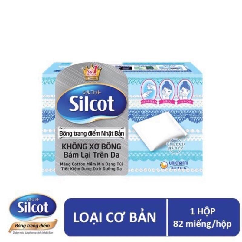 [Hcm][Chính Hãng]Unicharm Bông Tẩy Trang Silcot 82 Miếng