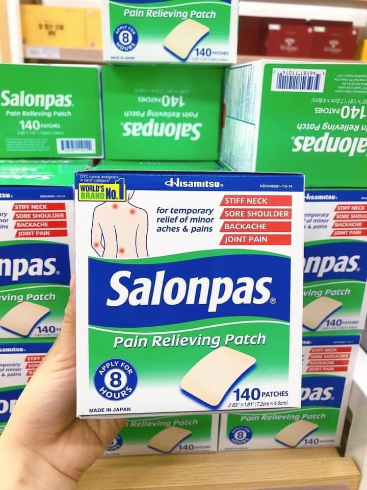 Miếng Dán Salonpas Của Mỹ 140 Miếng