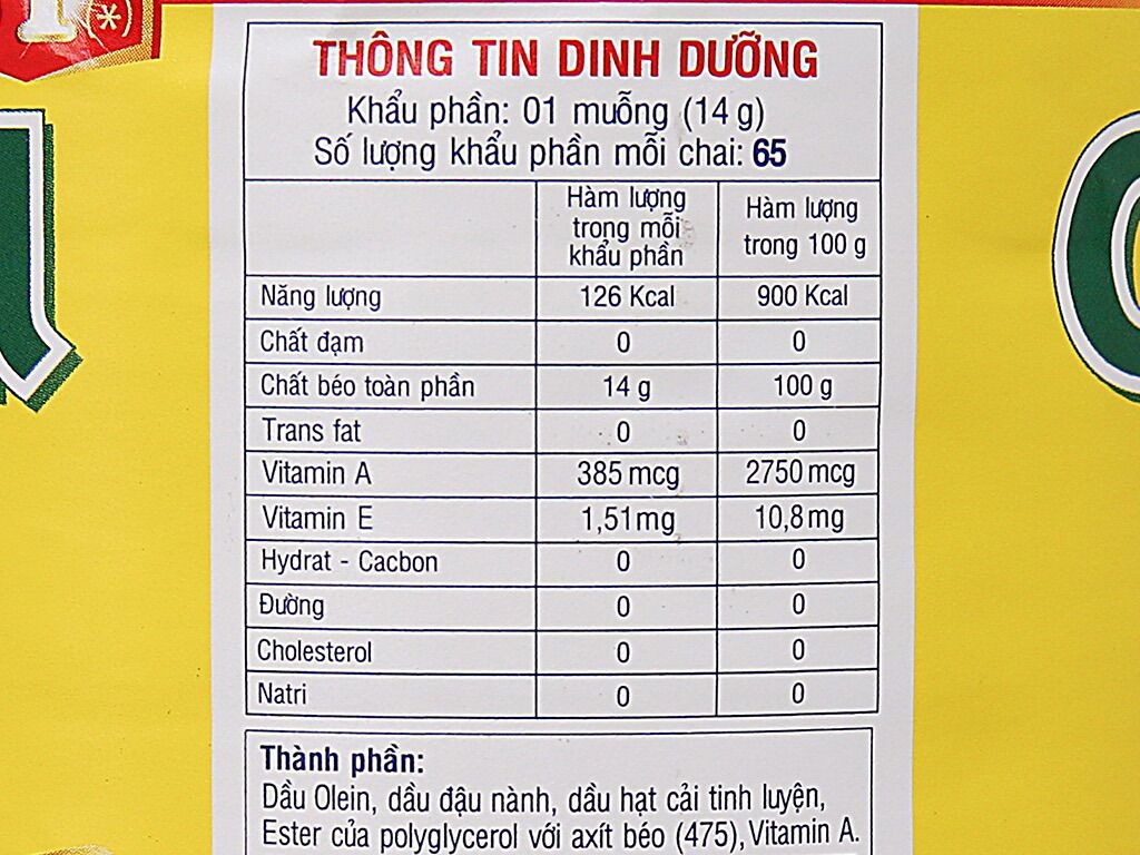 Dầu Ăn Tường An 1L