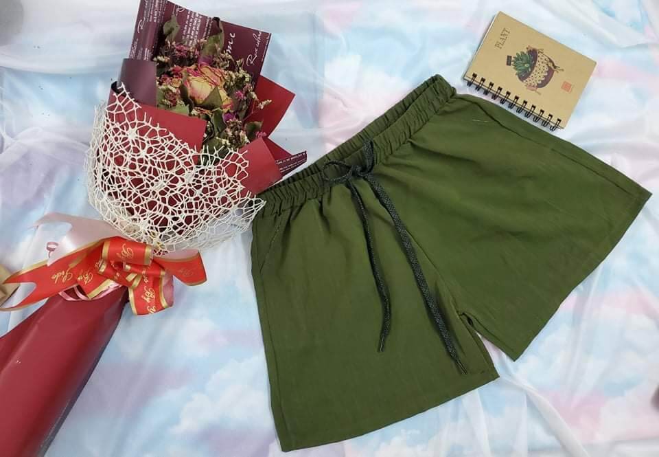 [HCM]Quần short nữ vải đũi