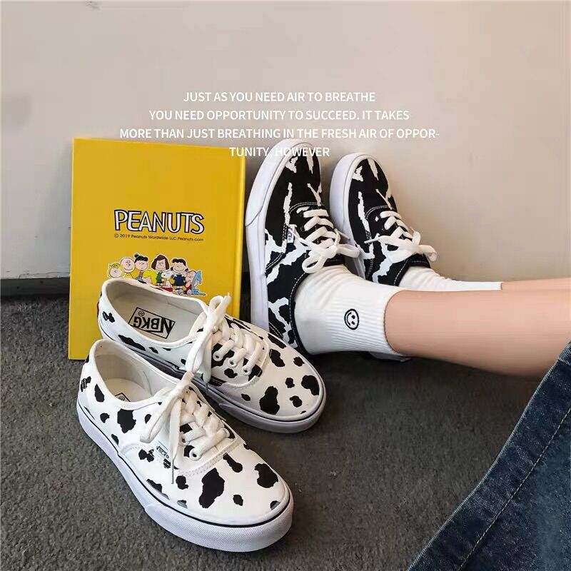Giày sneaker nữ VAn bò sữa hotrend, giày nữ thấp cổ hot