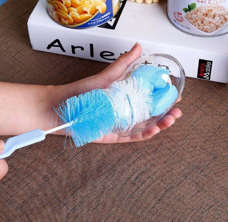 Bộ chổi cọ 2 chi tiết rửa bình sữa và núm ti
