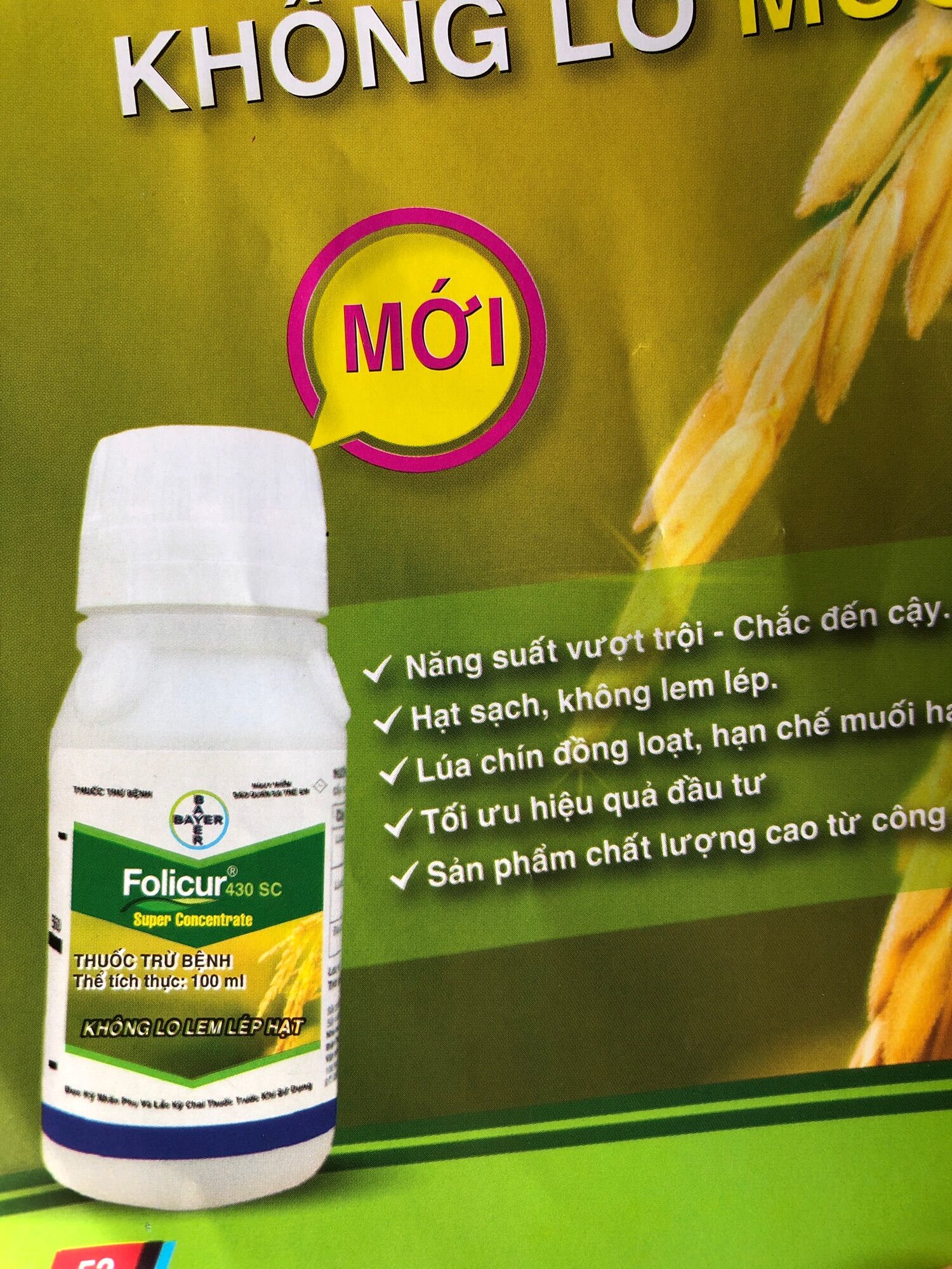 Thuốc trừ bệnh Folicur 430SC 100ml