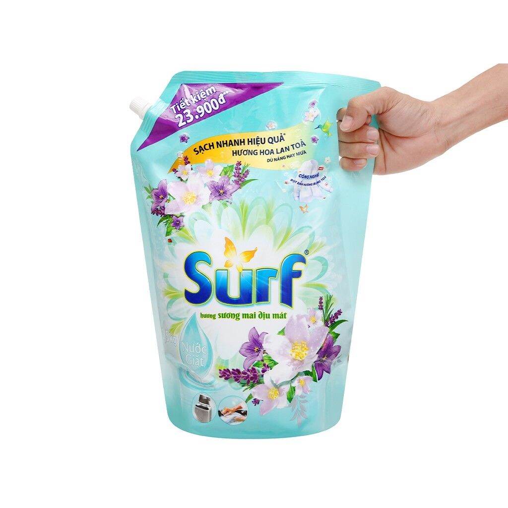 NƯỚC GIẶT SURF TÚI CÓ VÒI 3.3KG