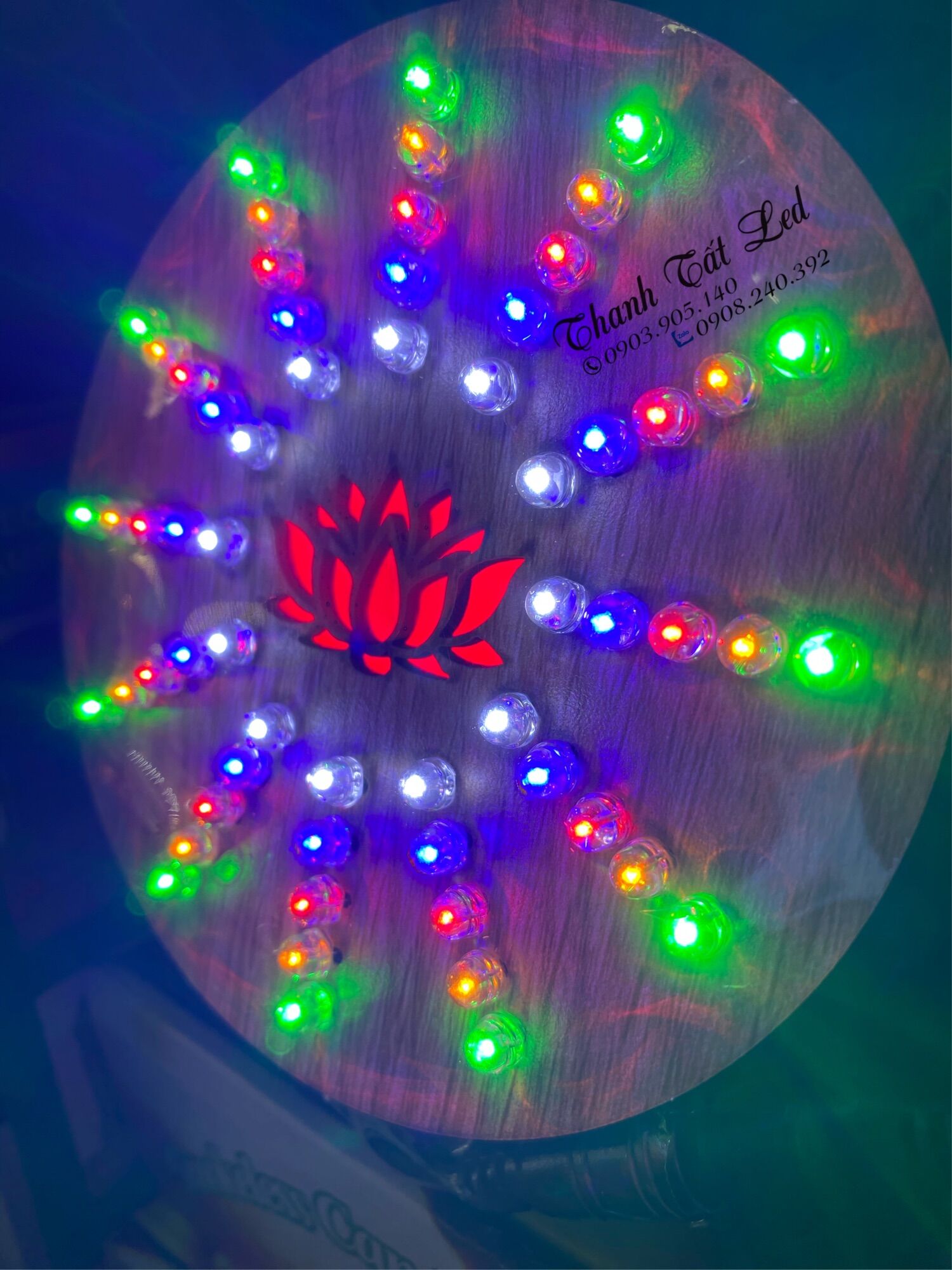 Hào Quang Gỗ Led 12cm Siêu Mỏng