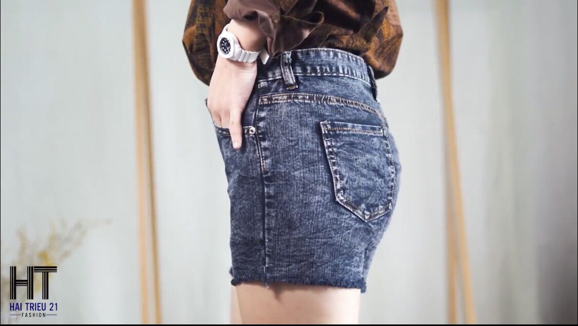 [HCM]Quần short jean nử vải giản HT72