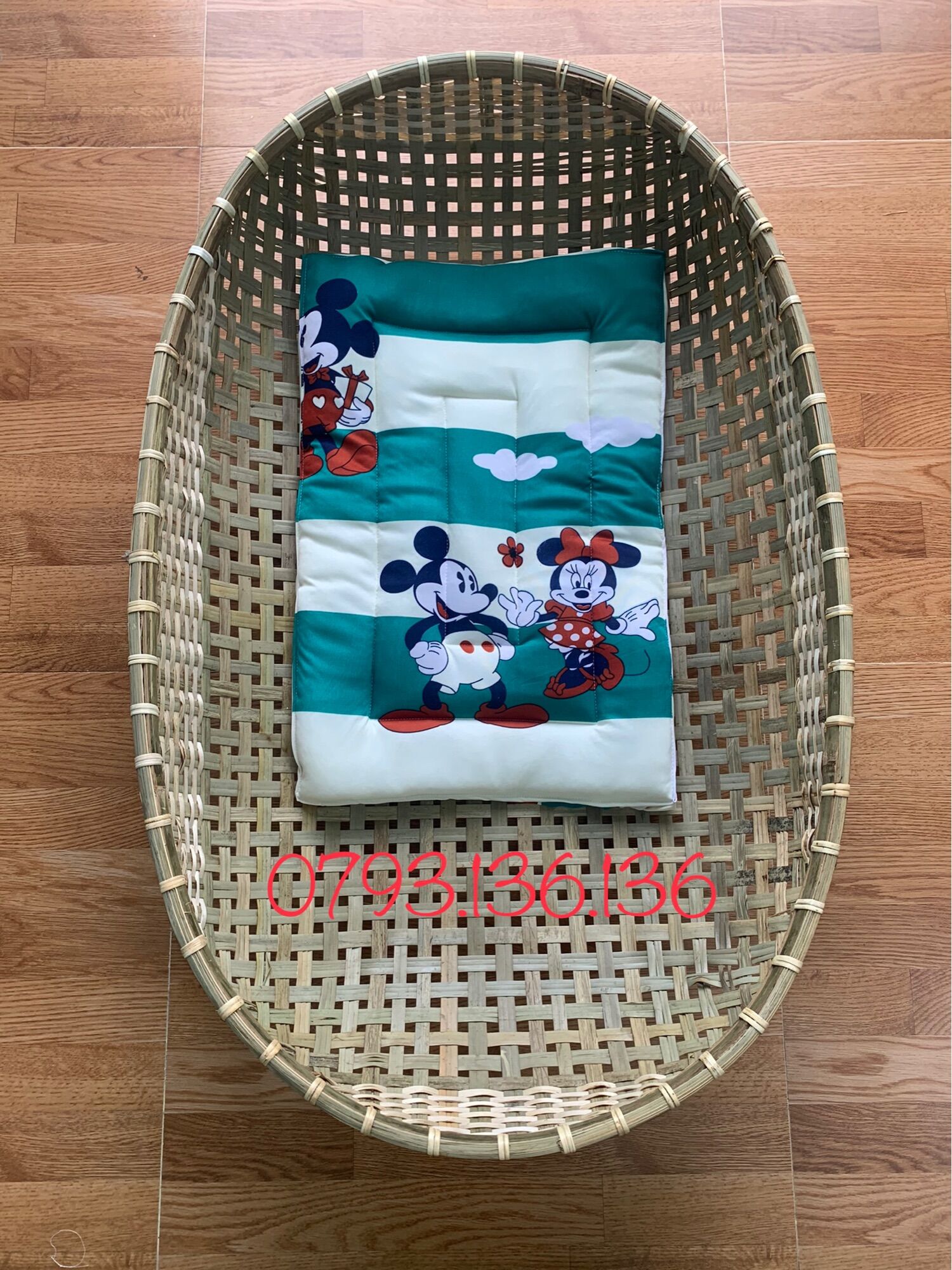 💥Nôi tre nằmg võng💥Size 1mx65 {tặng vòng dâu tằm}(không kèm bọc)