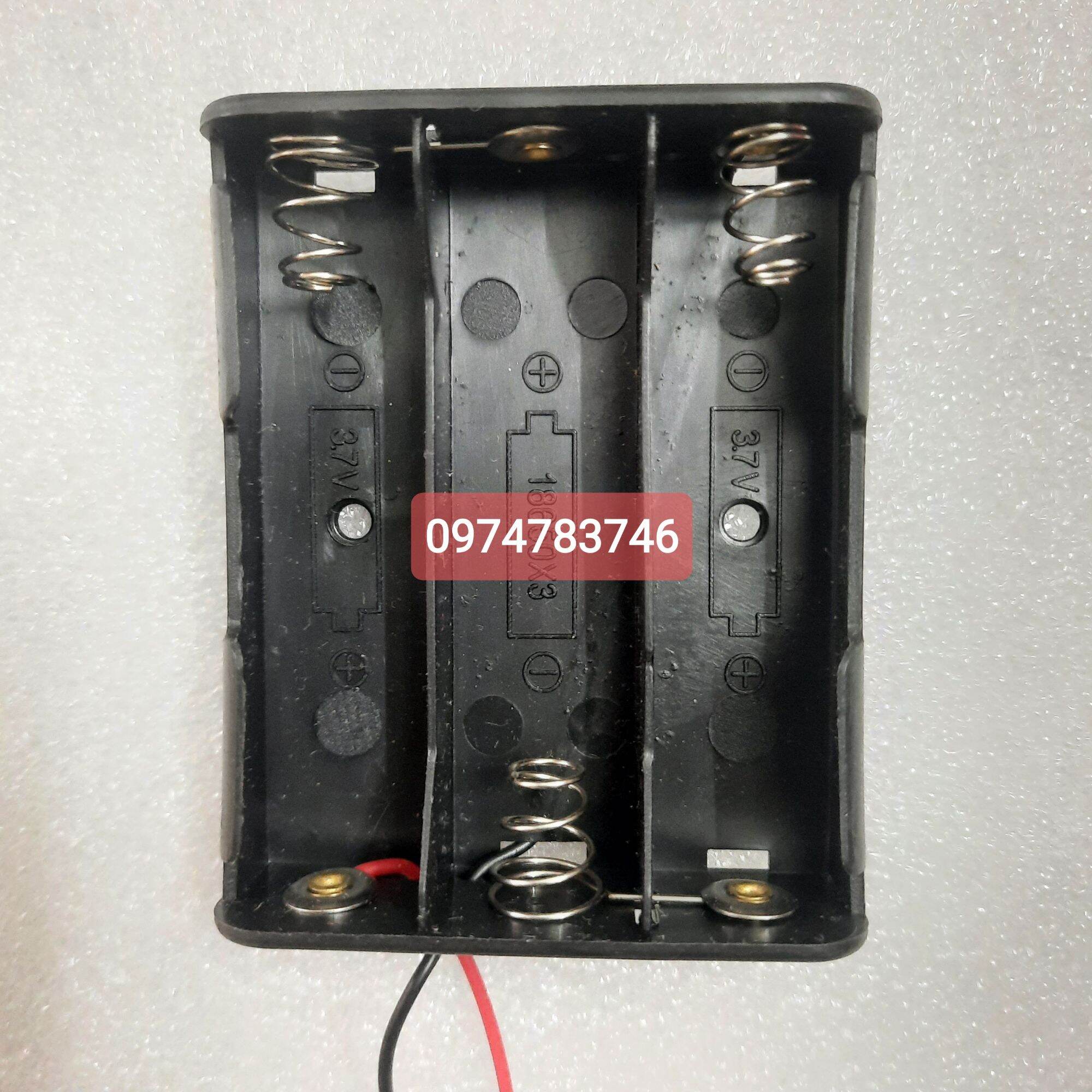 đế gắn cell pin 18650 .1 cell 2 cell 3 cell 4 cell