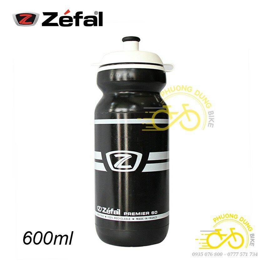 Bình Nước Xe Đạp ZEFAL PREMIER 600ml – Nhựa Không BPA, Dẻo, Nhẹ, Gắn Khung Xe