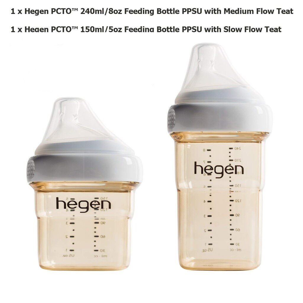 [CHÍNH HÃNG] Bộ bình sữa Hegen 150+240ml Cho bé từ 0-6 tháng