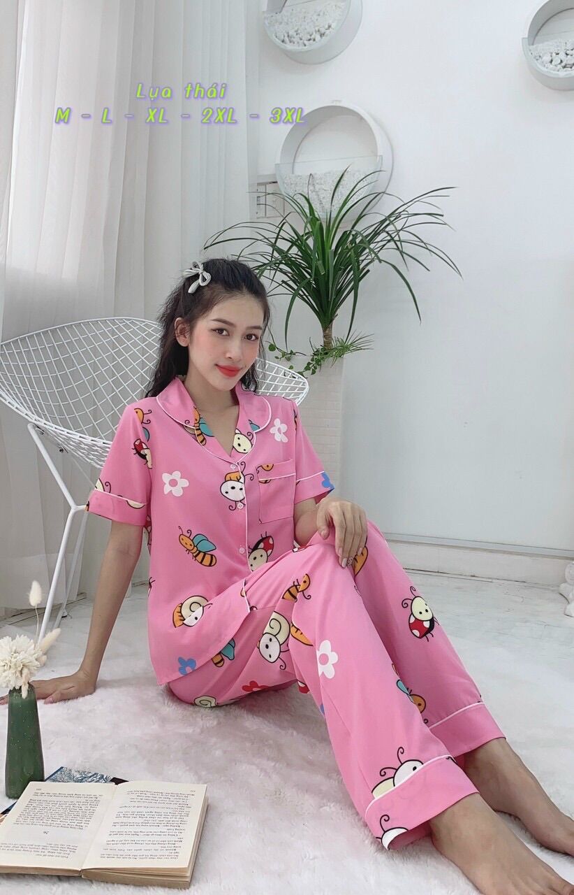 [HCM]Đồ bộ mặc nhà HOLA lụa thái pijama
