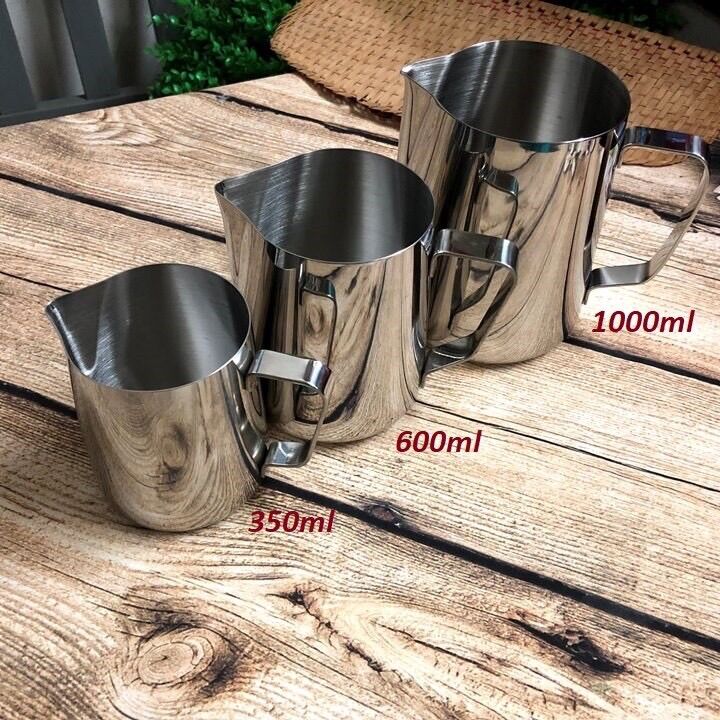 [HCM]Ca đánh sữa inox cao cấp 350ml-600ml-1000ml-1500ml-2000ml