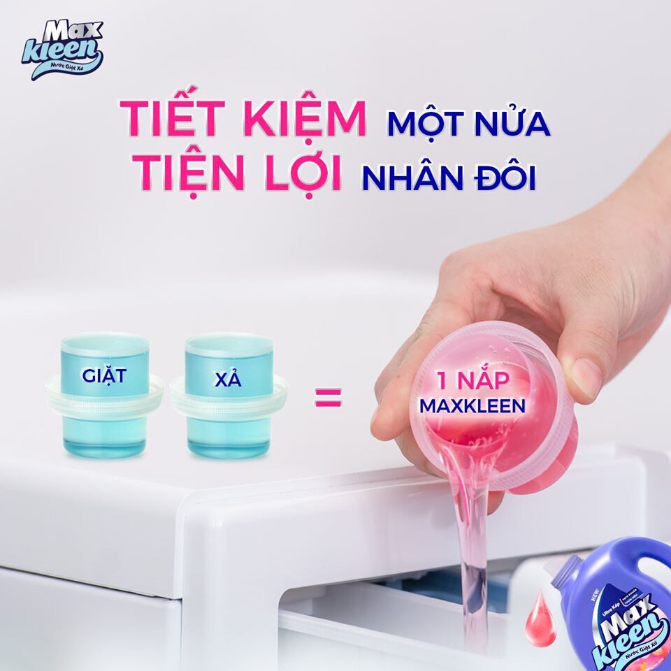 Túi Nước Giặt Xả Maxkleen 3.8kg