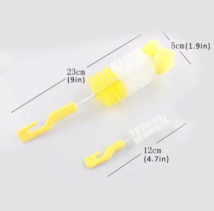 Bộ chổi cọ 2 chi tiết rửa bình sữa và núm ti