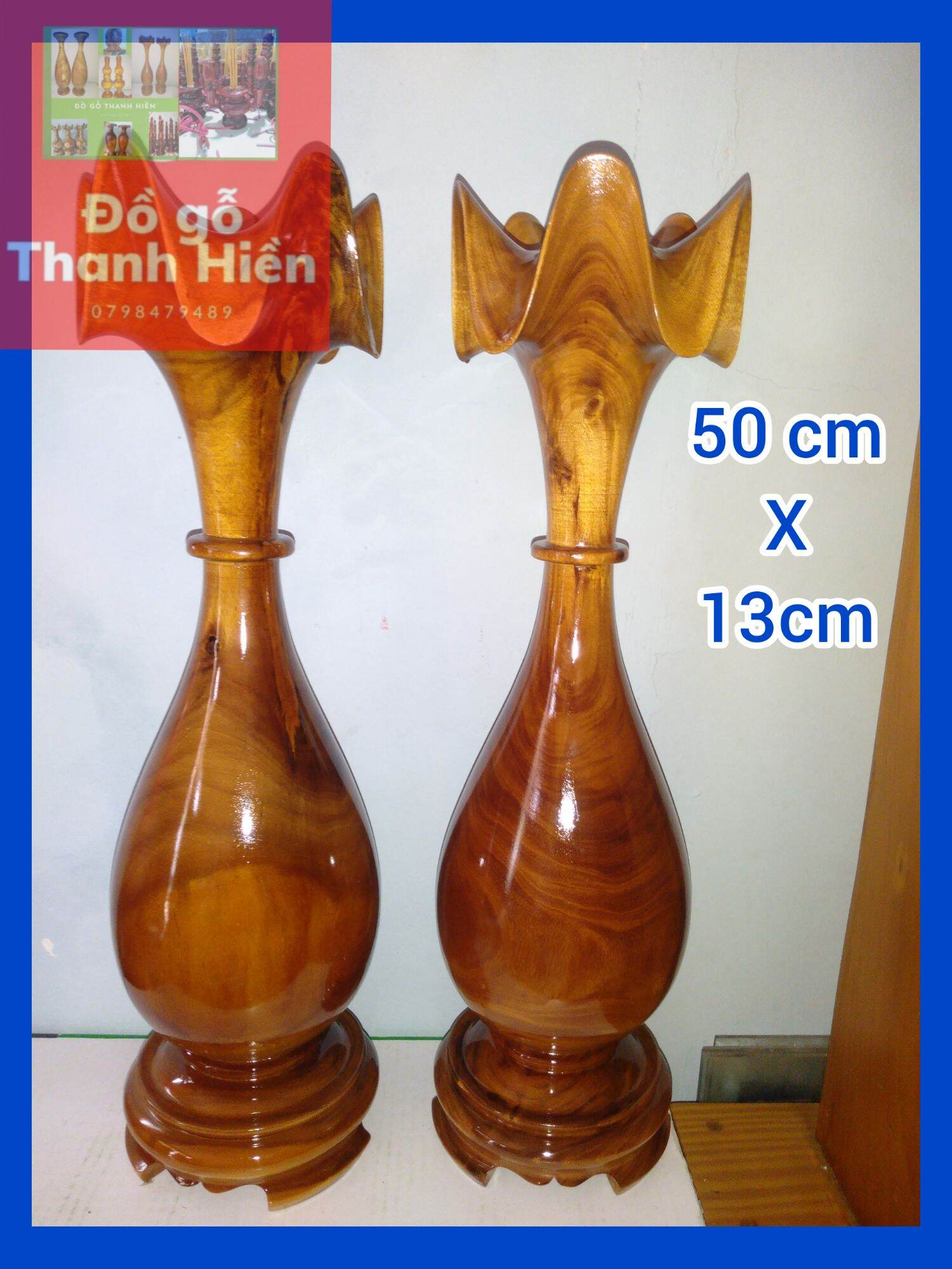 Bộ lục bình  gỗ cao 25cm đến 45cm