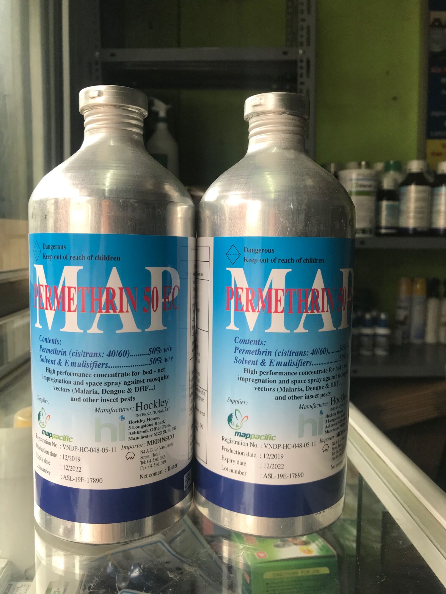 Thuốc diệt muỗi Permethrin 50EC- chai nhôm 1 lít