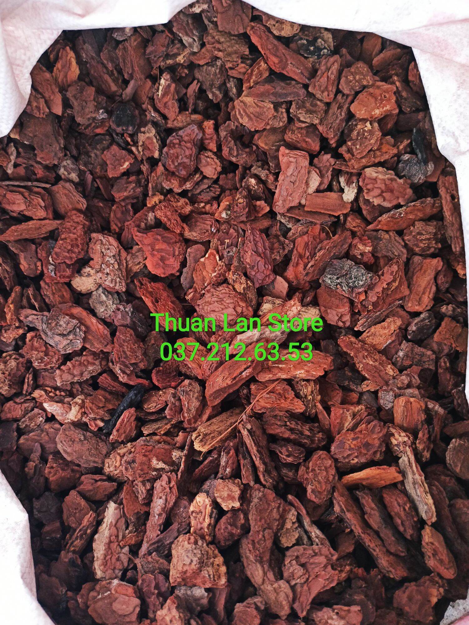 Túi 1kg Vỏ Thông Xay Bo 2-3cm