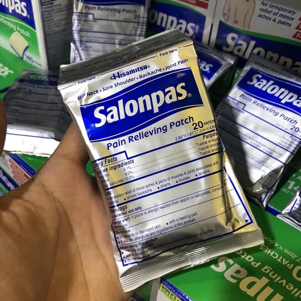 MIẾNG DÁN SALONPAS CỦA MỸ 140 MIẾNG
