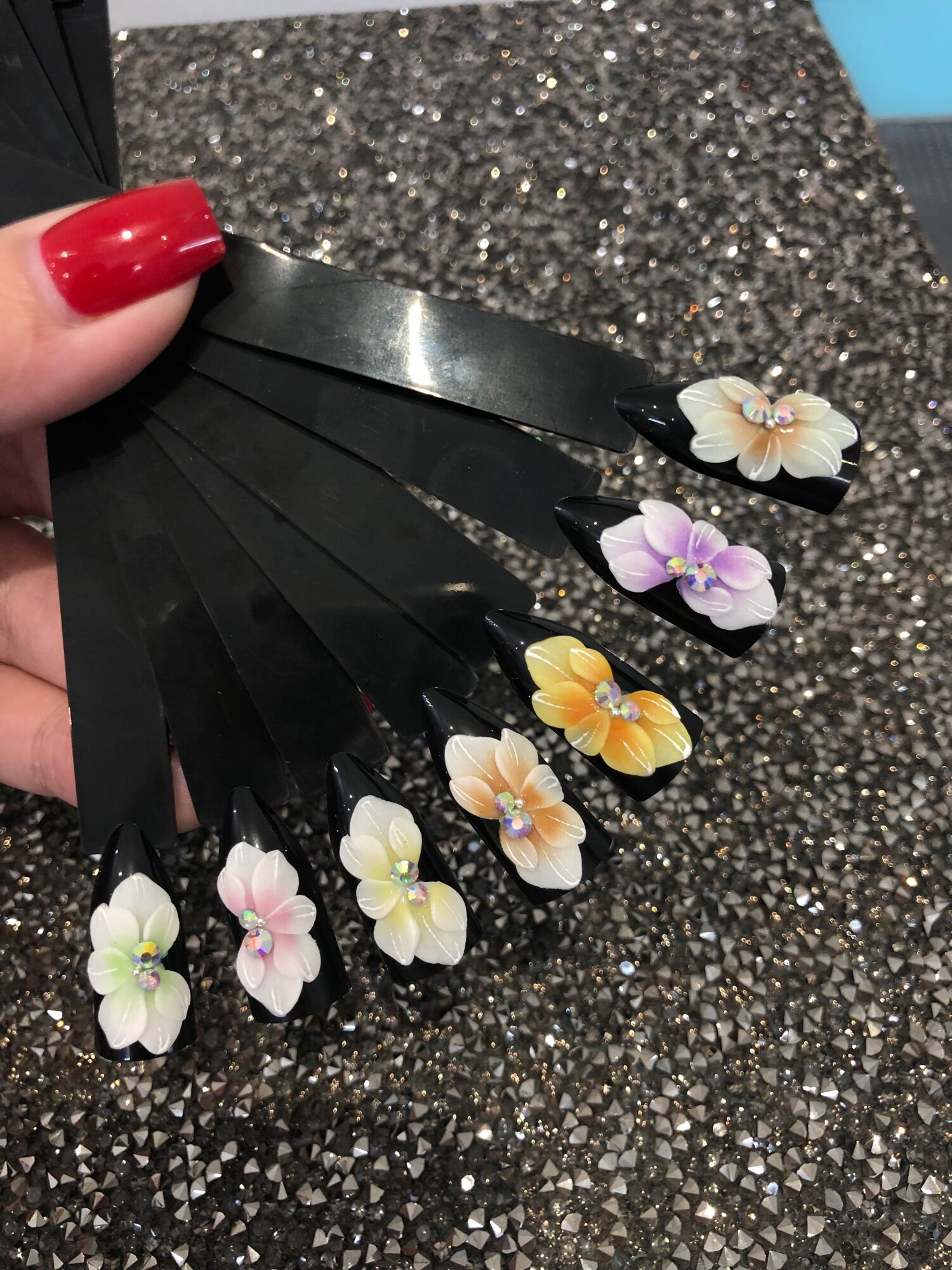 Hoa bột - phụ kiện nail - hoa cánh tiên