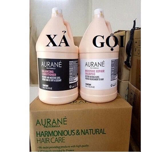 dầu gội (xả) protein Moisturizing shampoo Aurane (pháp)4000ml