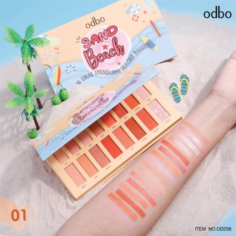 PHẤN MẮT ODBO SAND BEACH 16 COLORS OD256
