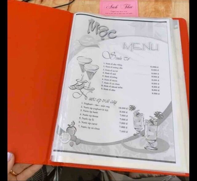 Leather Menu Cover A4 Clearbook - 200 Leaves