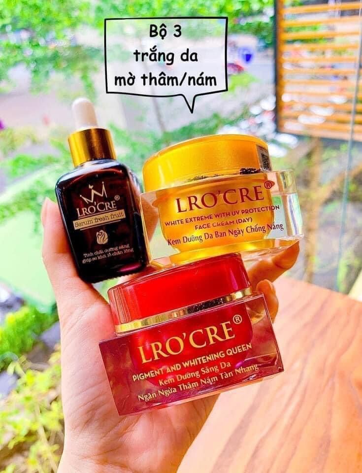 [HCM]Combo 3 loại kem ngày và đêm LroCre kem bel kem ngày và serum