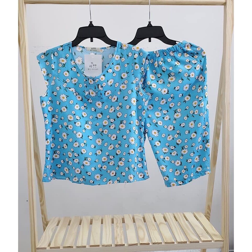 [HCM]Đồ mặc nhà - Bộ tole lanh lụa Thái dưới 70kg (giá sỉ)
