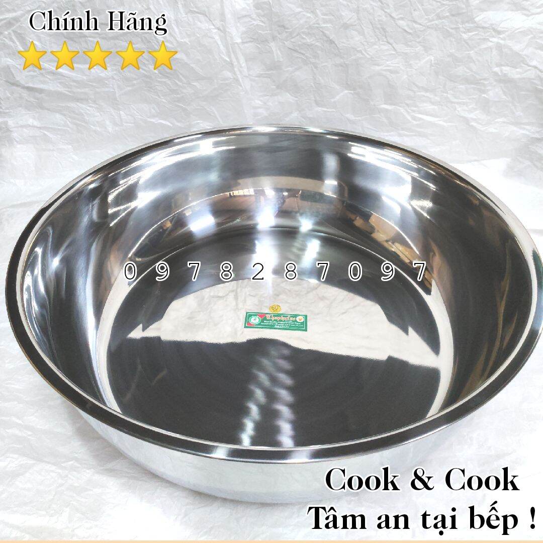 Chậu inox 304 thau inox 304 Thaphafac size 60, 64 cm