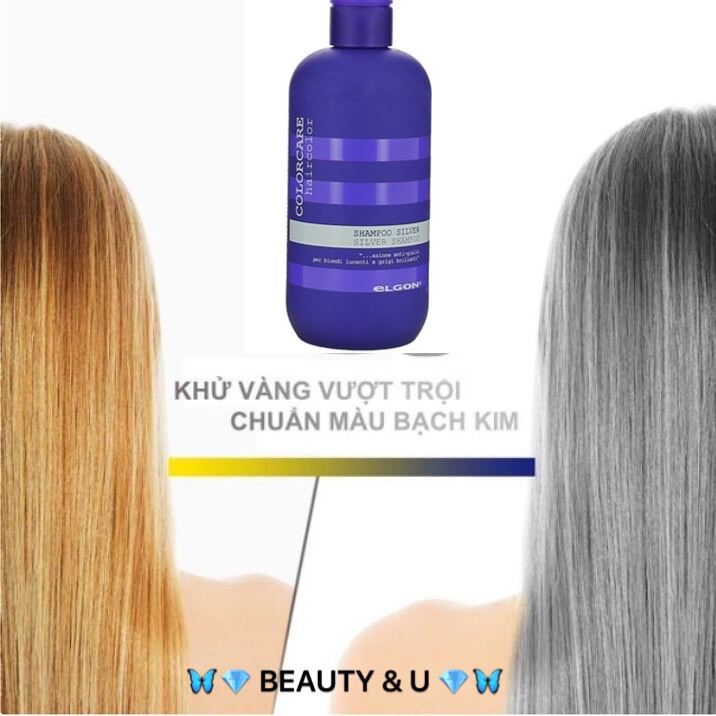 [Hcm][Chính Hãng] Dầu Gội Tím Elgon Khử Ánh Vàng Cho Tóc Tẩy Bạch Kim Tóc Nhuộm Màu Sáng 309G