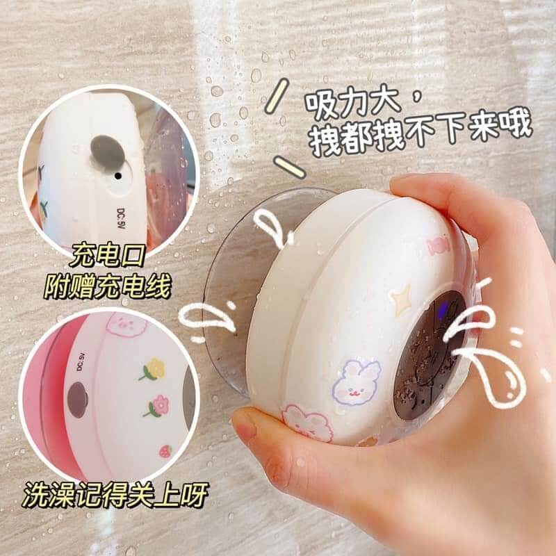 Loa  mini bluetooth chống nước có sticker dán kèm