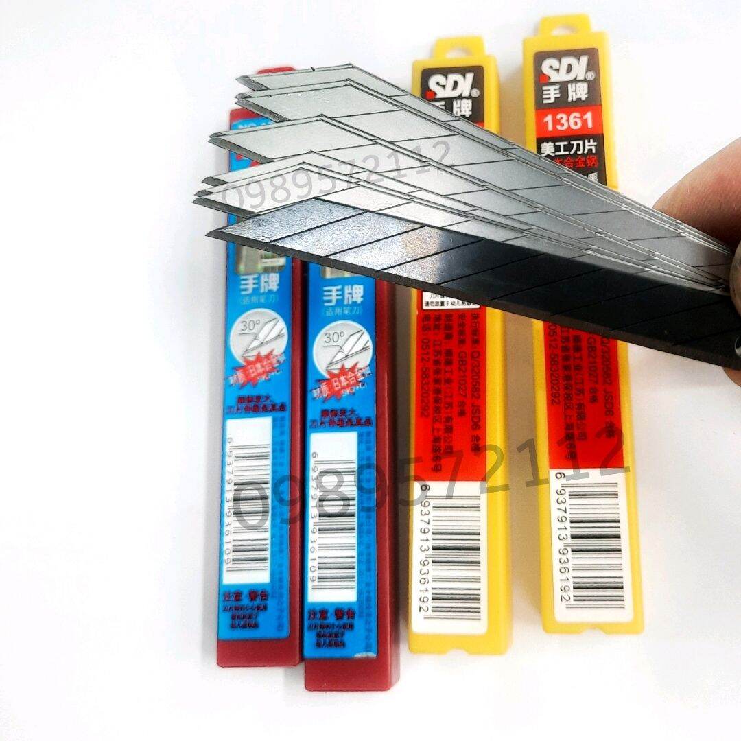 Lưỡi dao 30 độ SDI 1361,lưỡi dao trổ,rọc giấy (10 cái)