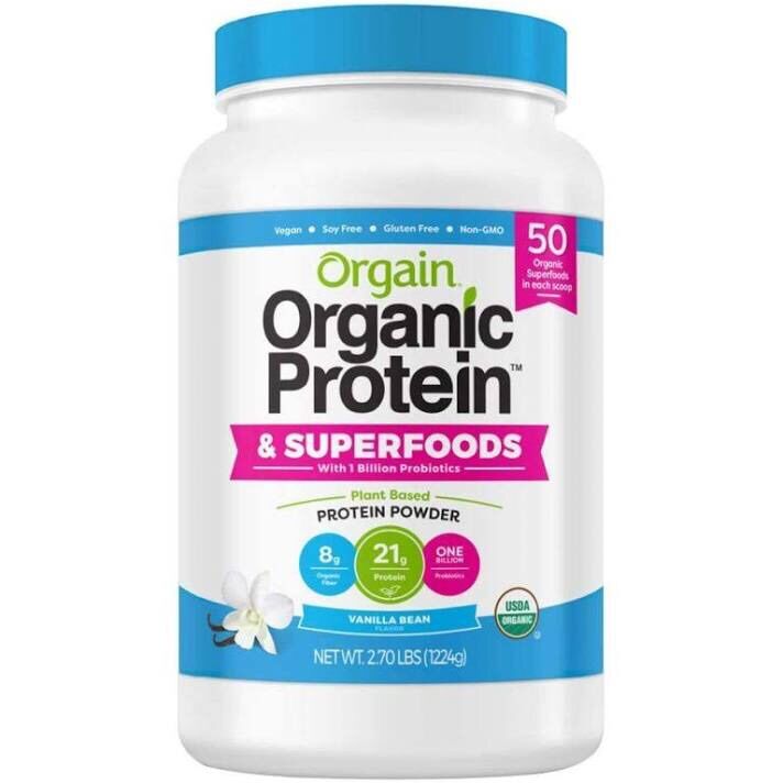 Bột Protein hữu cơ Orgain Organic Protein & Superfoods 1224g hương Vani