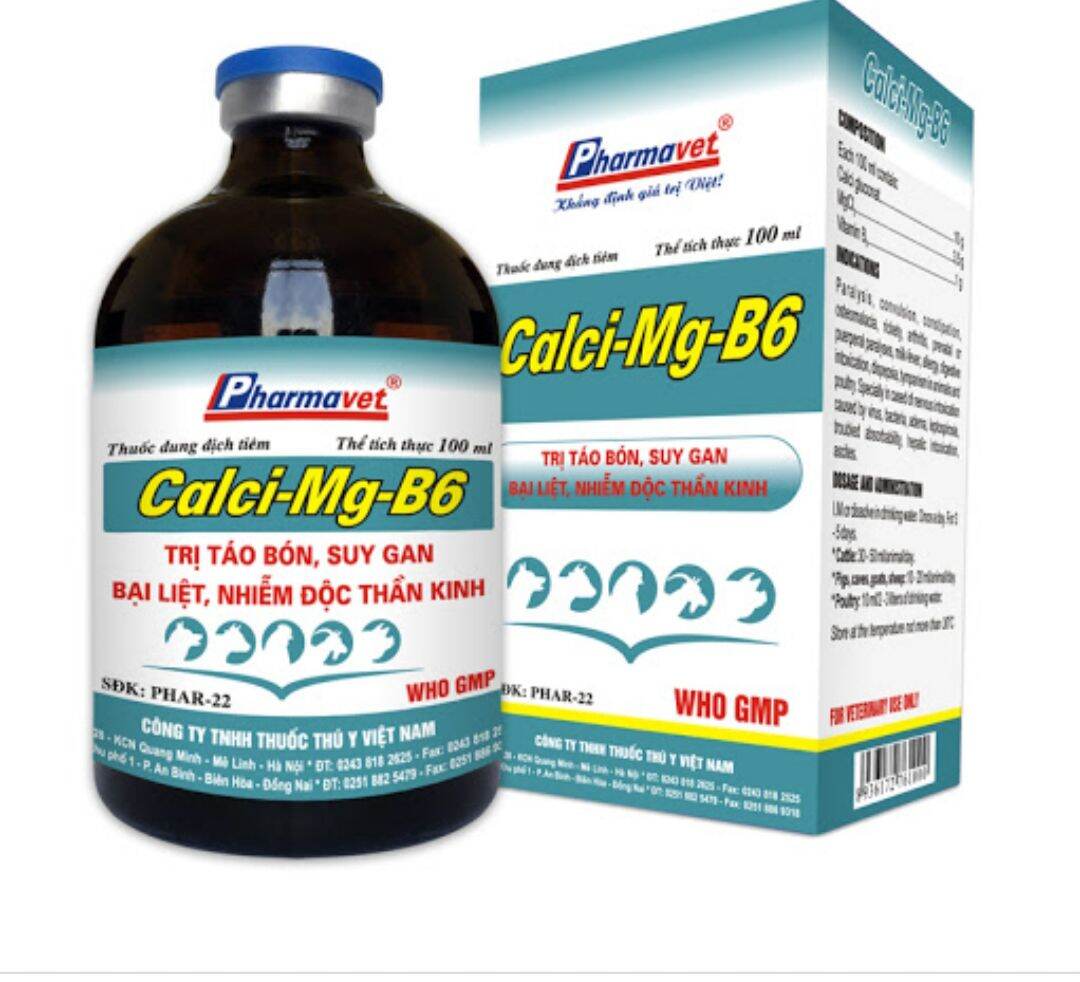 Calci Mg B6 combo 2 chai* 100ml vitamin  thức ăn cho vật nuôi