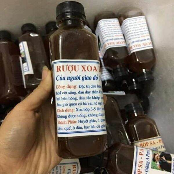 Ruou xoa bóp - dac tri xương khớp