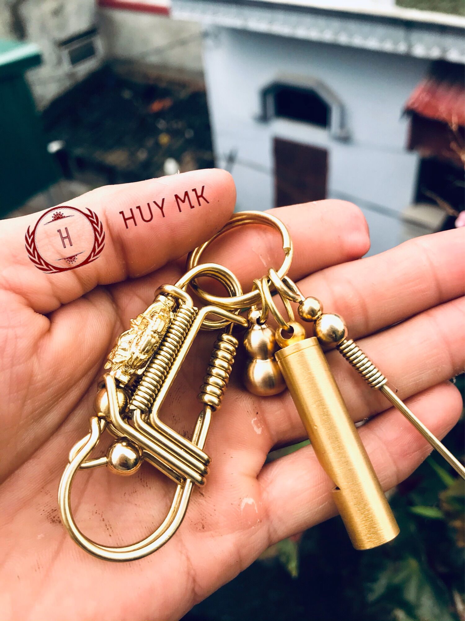 Combo móc khoá rồng vàng