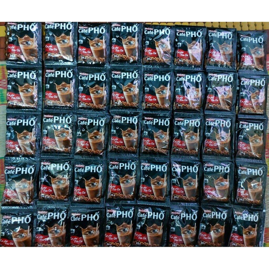 Cà phê PHỐ sữa đá hộp 10 gói× 24g