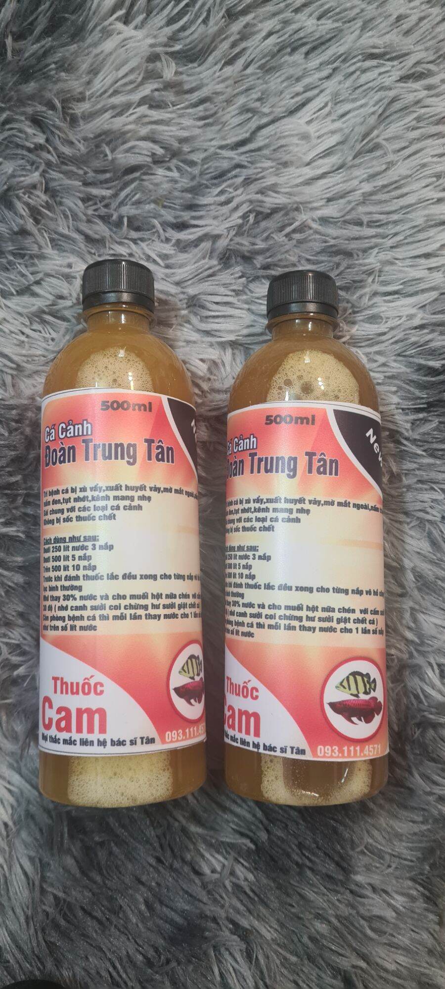 Combo 2 chế phẩm cam cho cá cảnh cá rồng