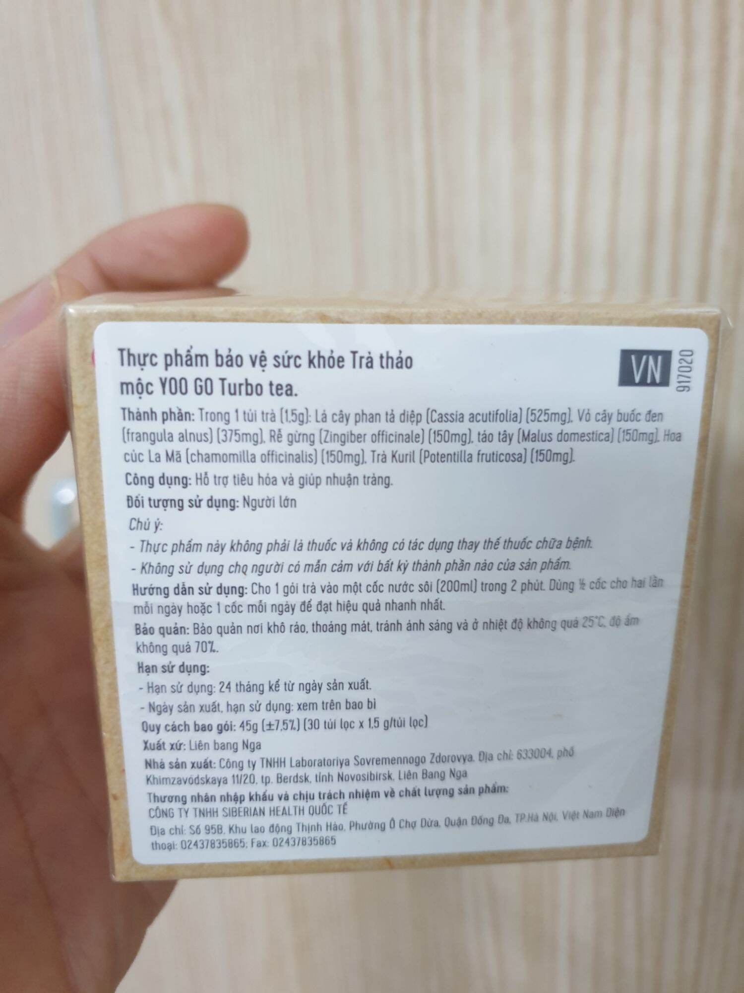 [HCM]Trà thảo mộc Yoo Go Turbo Tea