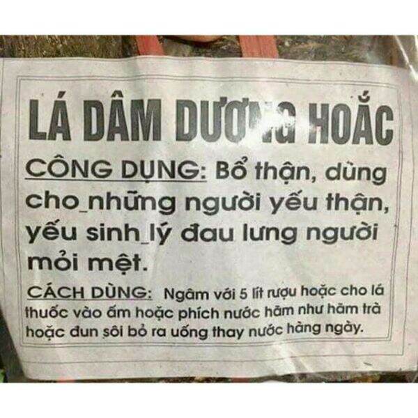 250g lá dâm dương hoắc