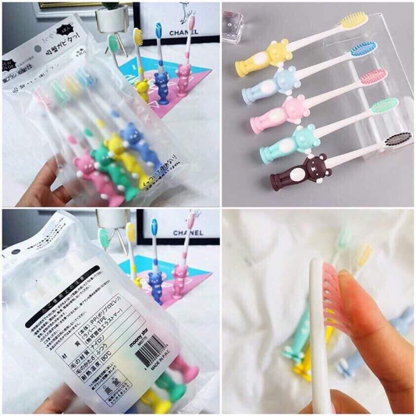 Sét 4 bàn chải đánh răng cho bé