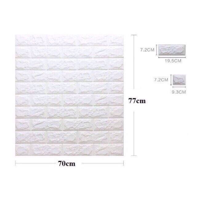 Xốp Dán Tường 3D Khổ 70x77CM Dày 4mm Chống Ẩm