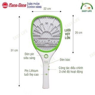 Vợt bắt muỗi cao cấp Rạng Đông VBM RD.01