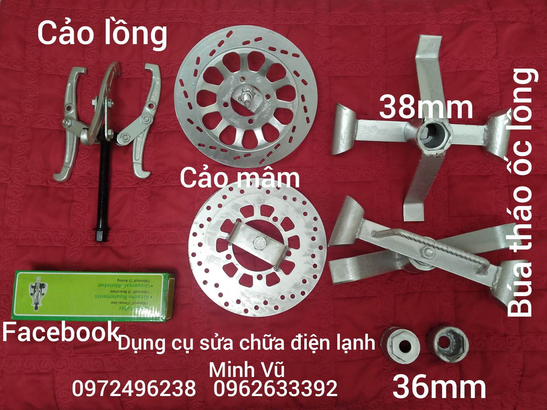 Dụng cụ tháo máy giặt