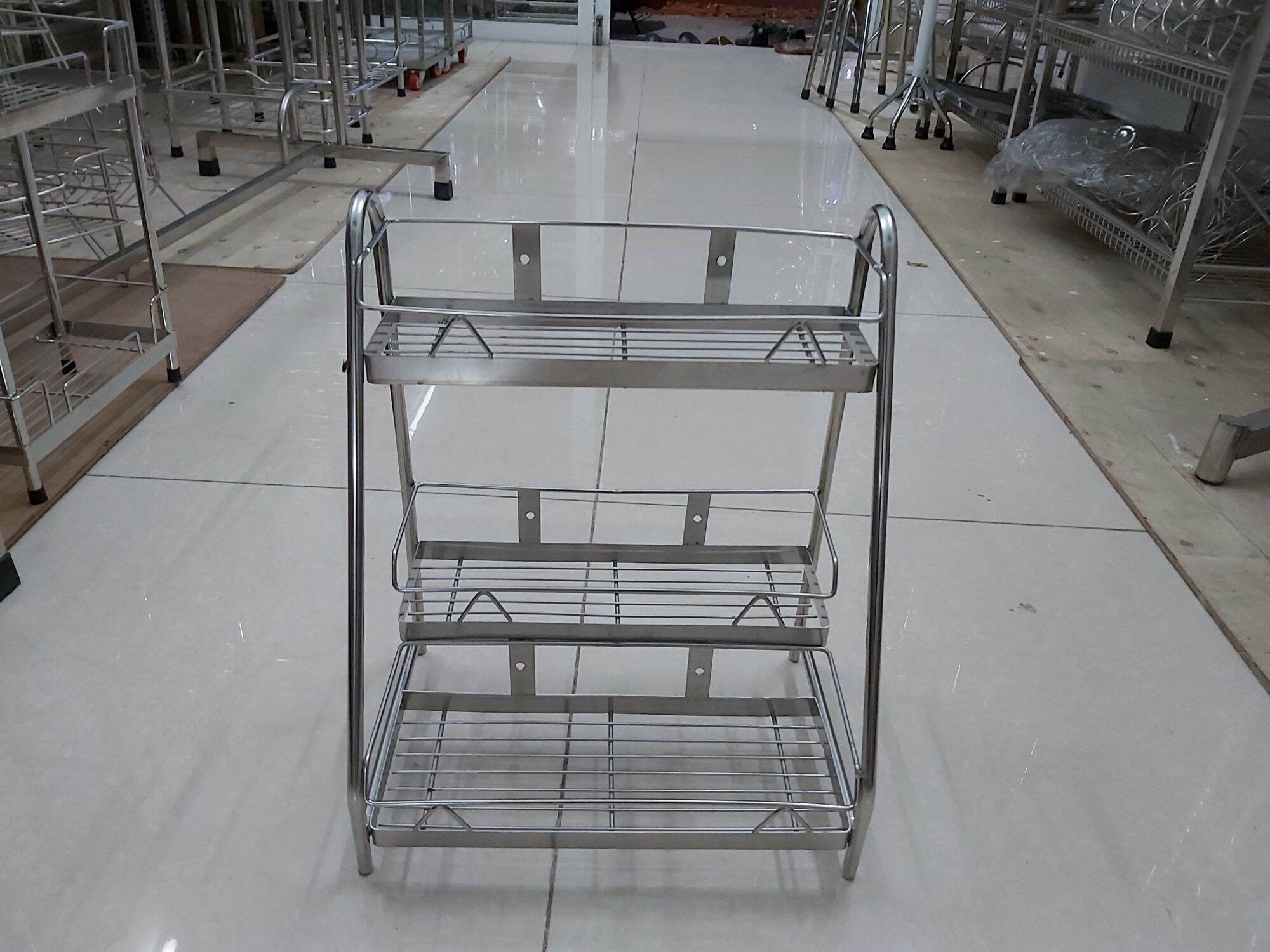 Kệ gia vị lệch 3 tầng inox