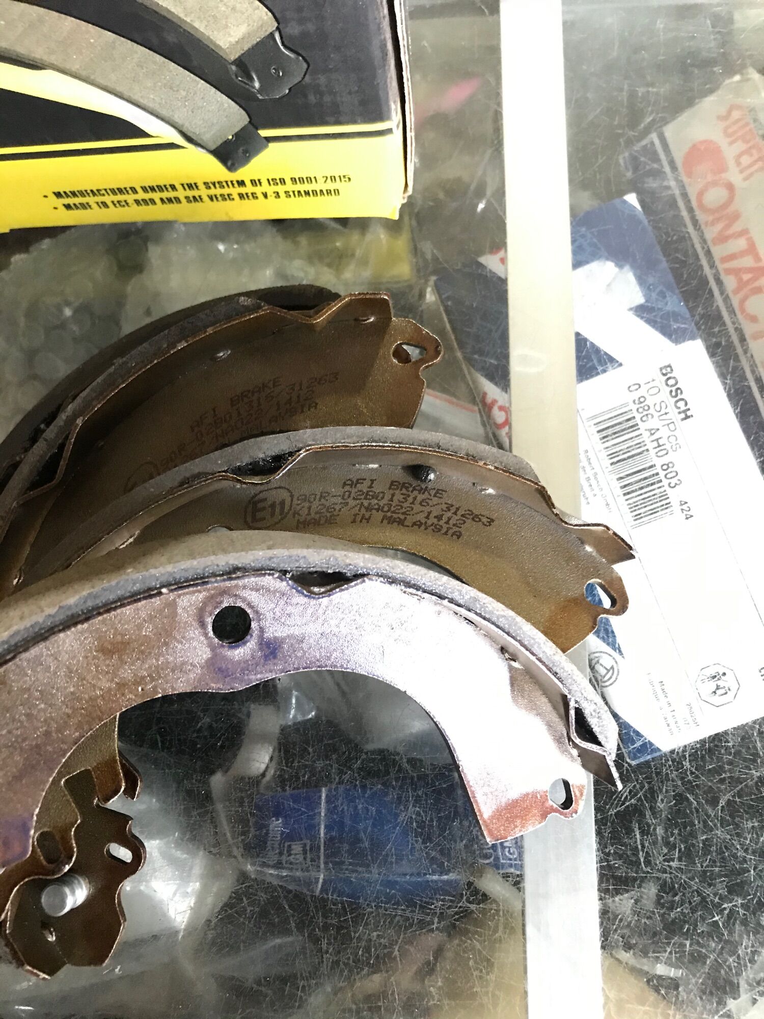 BỐ THẮNG / MÁ PHANH CÀNG SAU MITSUBISHI ATTRAGE MADE IN MALAYSIA