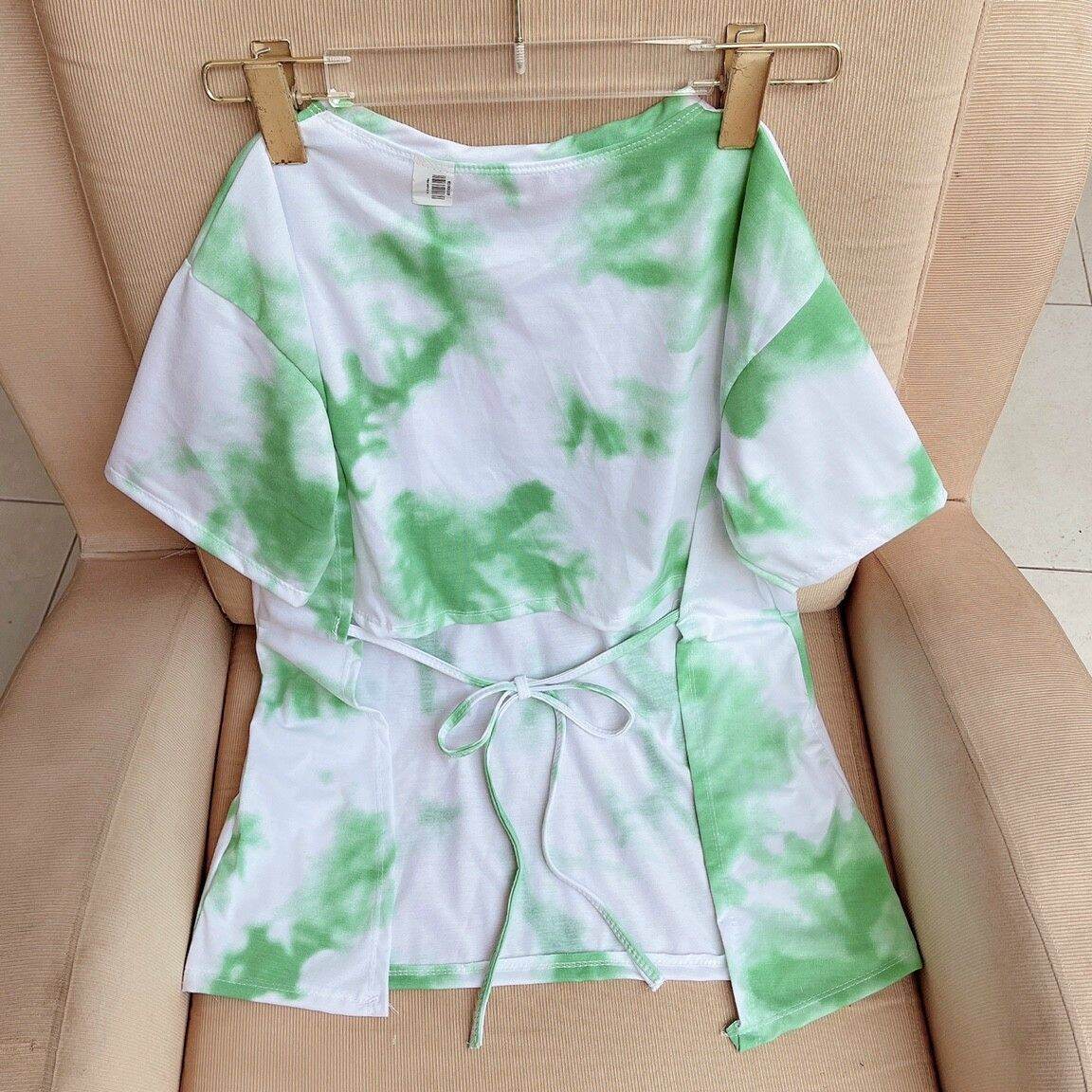 ÁO THUN NỮ CỘT DÂY SAU LƯNG,ÁO THUN VẠT DÀI IN LOANG PHONG CÁCH CÁ TÍNH SIÊU XINH ĐẸP,SIÊU HOT HÍT