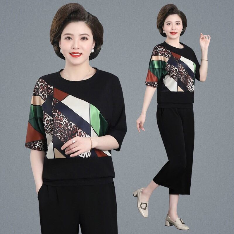 Sét đồ bộ nữ form rộng họ tiết sang trọng cao cấp