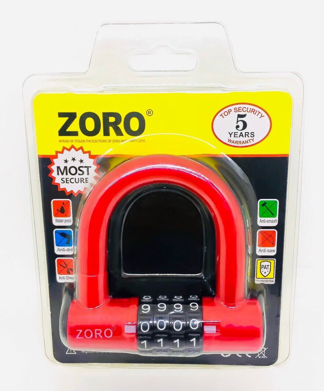 Ổ khoá số chữ U zoro