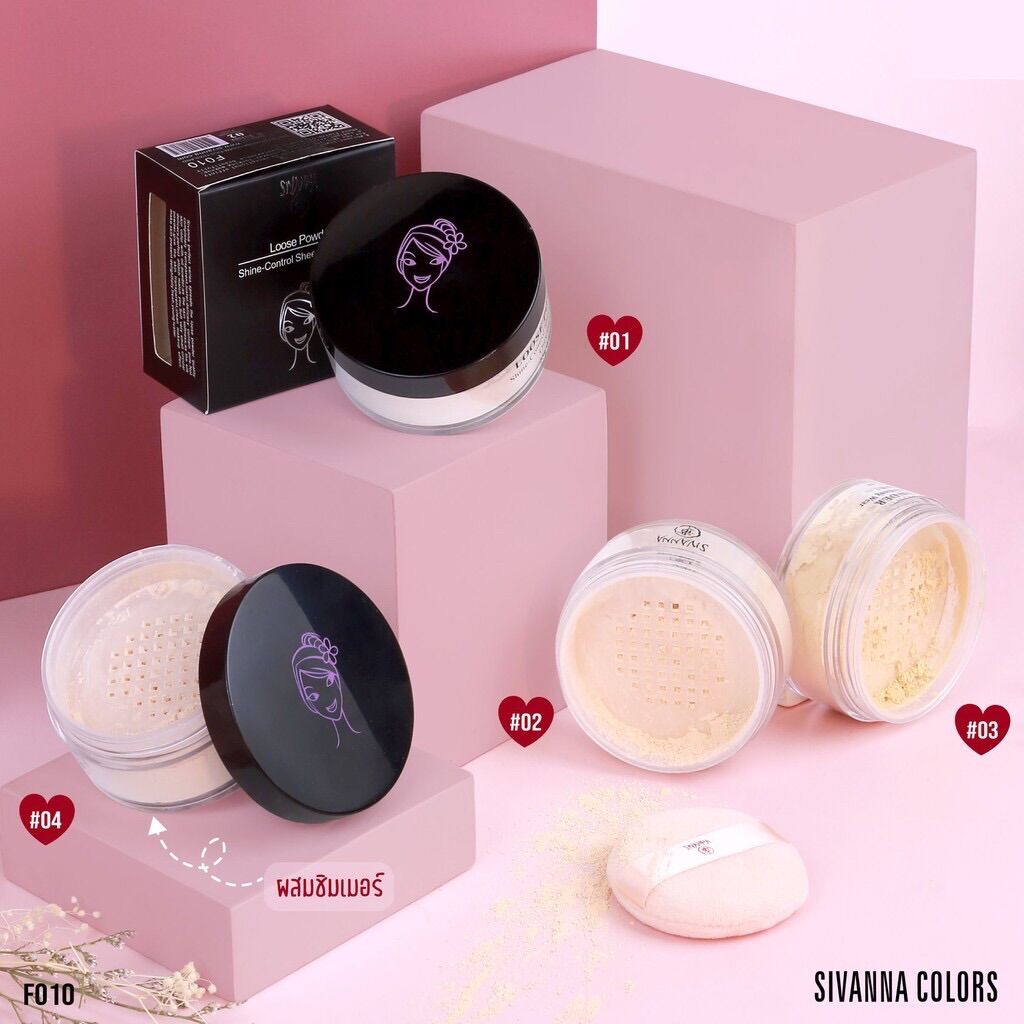 [HCM]Phấn phủ kiềm dầu loose powder Sivanna
